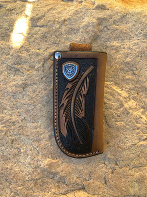 ARIAT KNIFE SHEATH - FEATHER ARIAT KNIFE SHEATH - FEATHER
