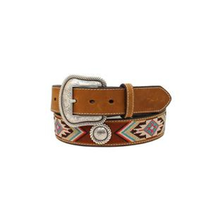 NACONA WMN BELT EMBROIDERED