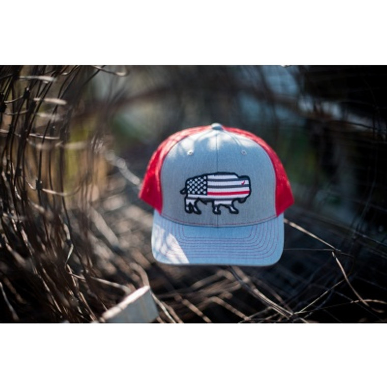 RED DIRT RED LINE HEATHER BALL CAP