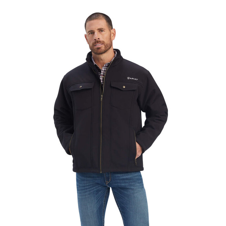 MENS VERNON SHERPA JACKET BLACK