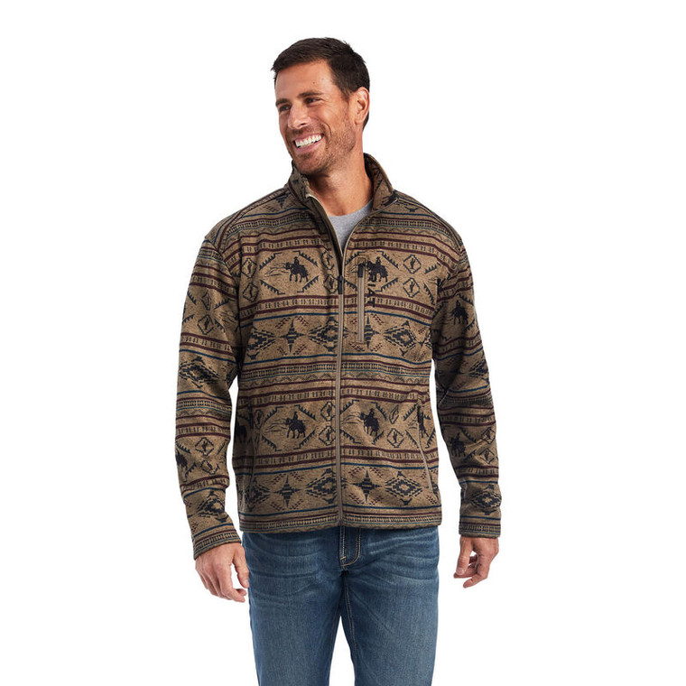 ARIAT MENS CADWELL BROWN SWEATER