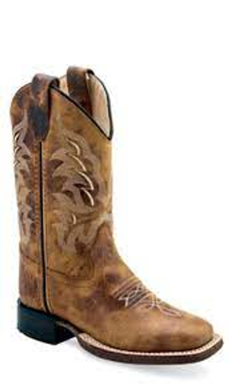 OLD WEST KIDS BROWN BOOT