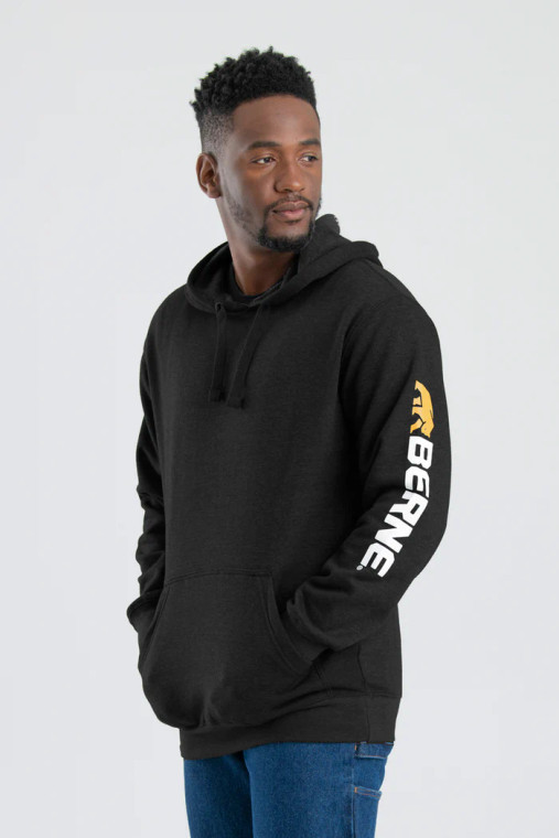 BERNE SIGNATURE HOODIE IN BLACK