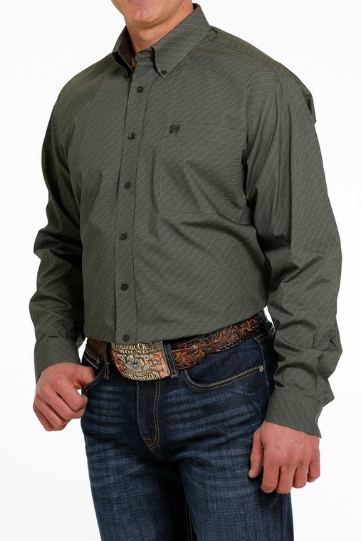 CINCH OLIVE SHIRT MEN