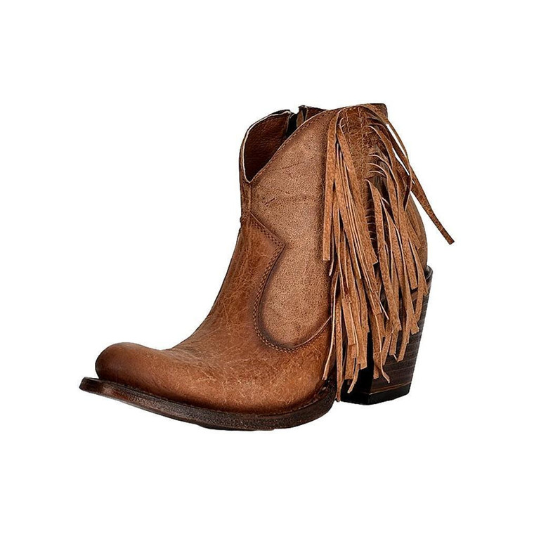 CIRCLE G Q7016 WOMEN'S FRINGE BOOTIE