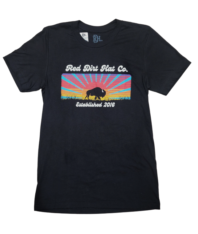 RD TEE BUFFALO SUNSET BLACK