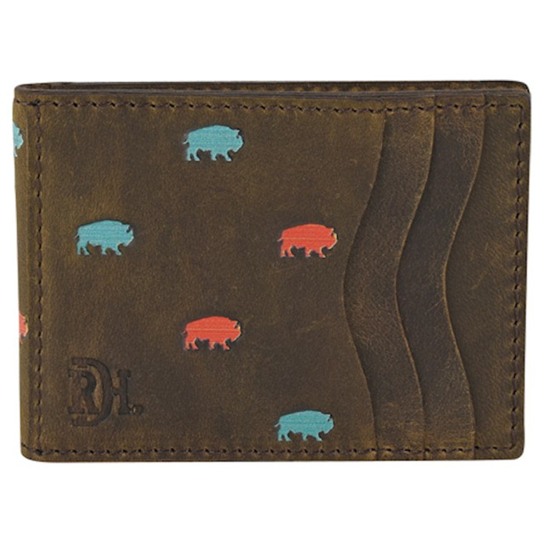 RED DIRT WALLET BISON PATTERN