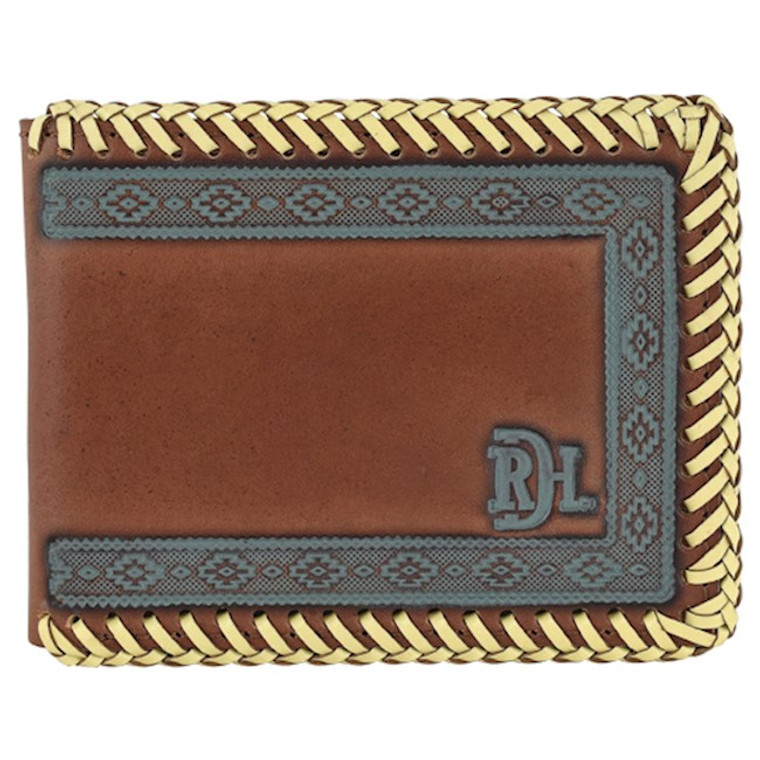 RED DIRT BIFOLD WALLET TURQUOISE WASHED EDGE
