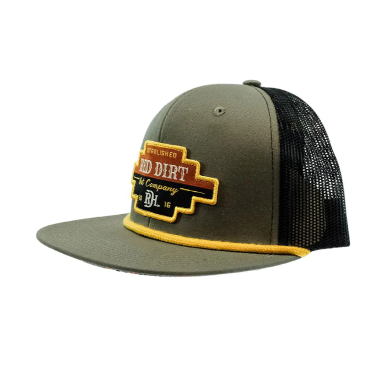 RED DIRT CAP OLIVE/BLACK GOLD TRIM