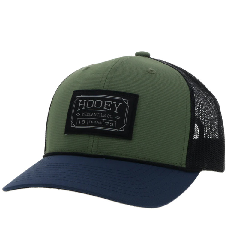 HOOEY "DOC" OLIVE/BLACK/ BLUE BILL WITH BLACK PATCH