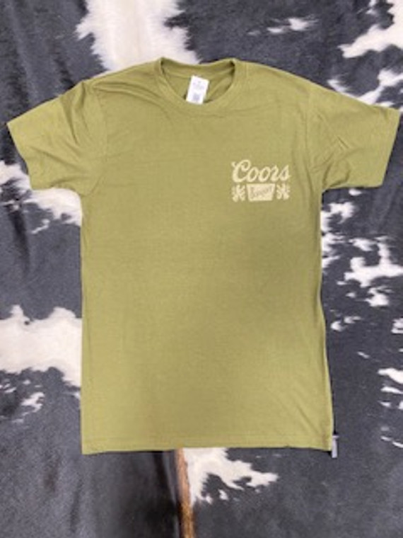 COORS OLIVE GOLDEN MOUNTAIN TEE