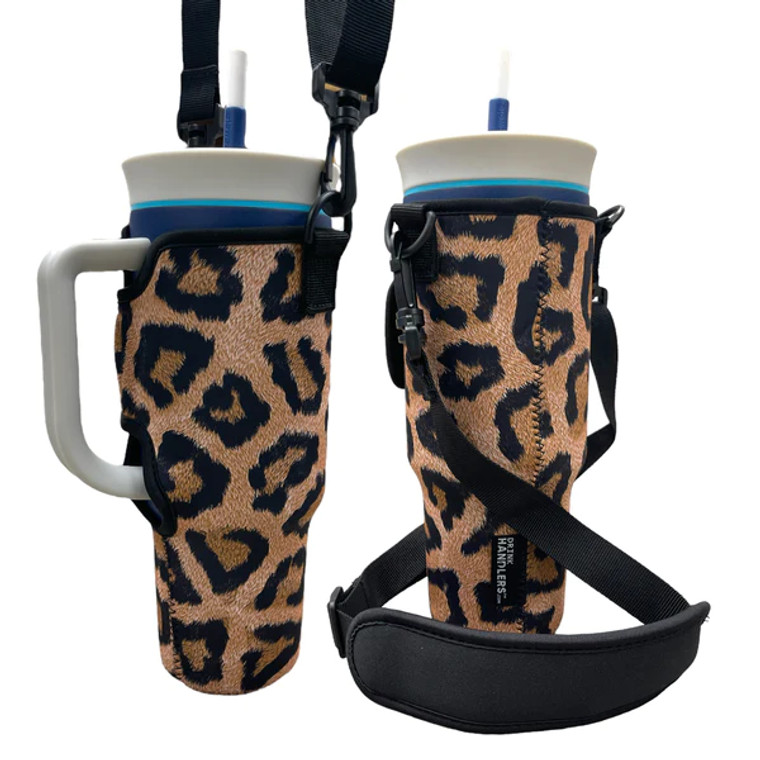 LITHANDLER 40OZ LEOPARD TUMBLER SLEEVE