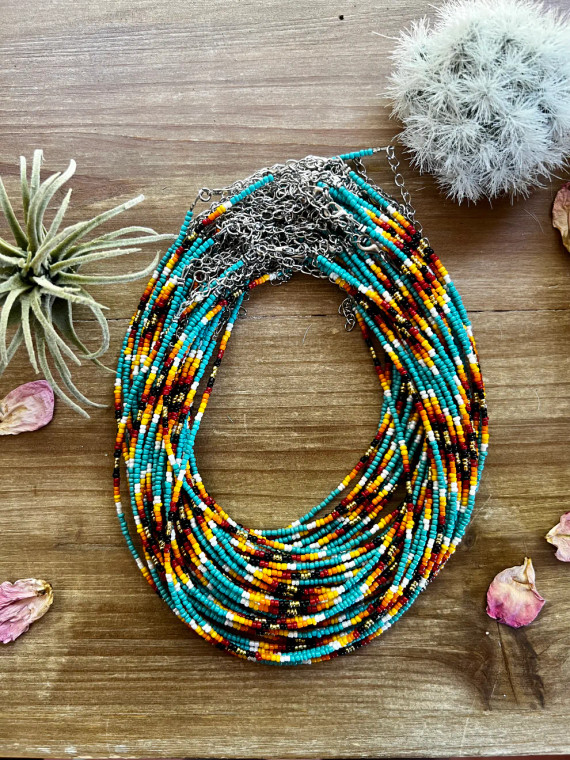 BF TURQUOISE SERAPE CHOKER