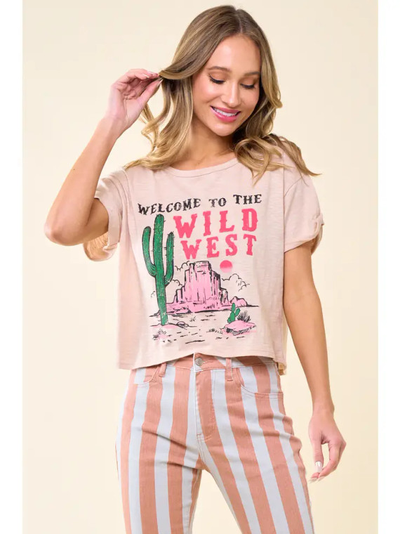 COWGIRL/HIPPIE GRAPHIC TEE