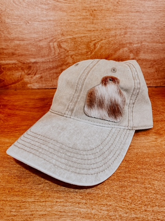 COWHIDE PATCH HAT