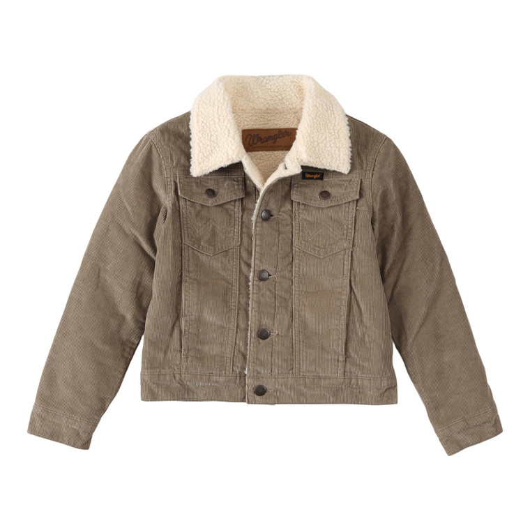 WRANGLER BOYS SHERPA LINED CORDUROY JACKET 