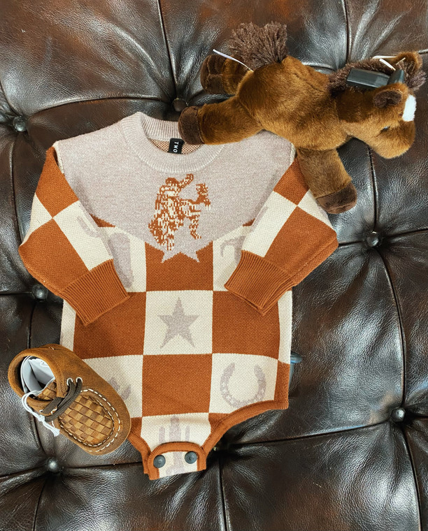 WILD CHECKMATE ONESIE{BABY}