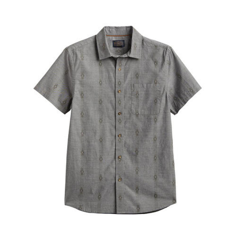 PENDLETON MENS CARSON SHORT SLEEVE SHIRT GREY