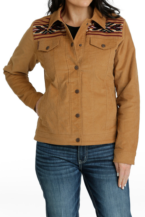 CINCH WOMENS CORDUROY TRUCKER JACKET 