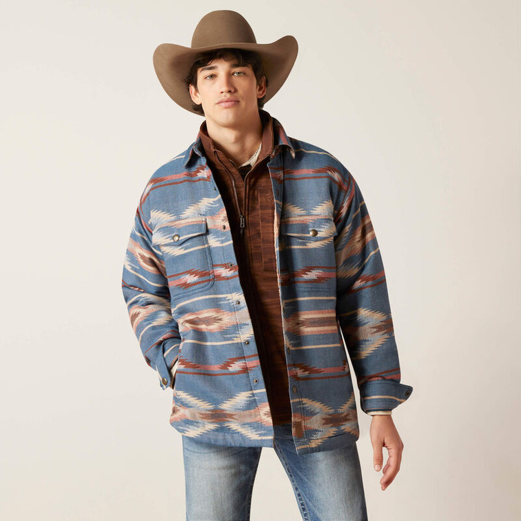 ARIAT MEN'S RETRO CHIMAYO SHIRT JACKET BLUE