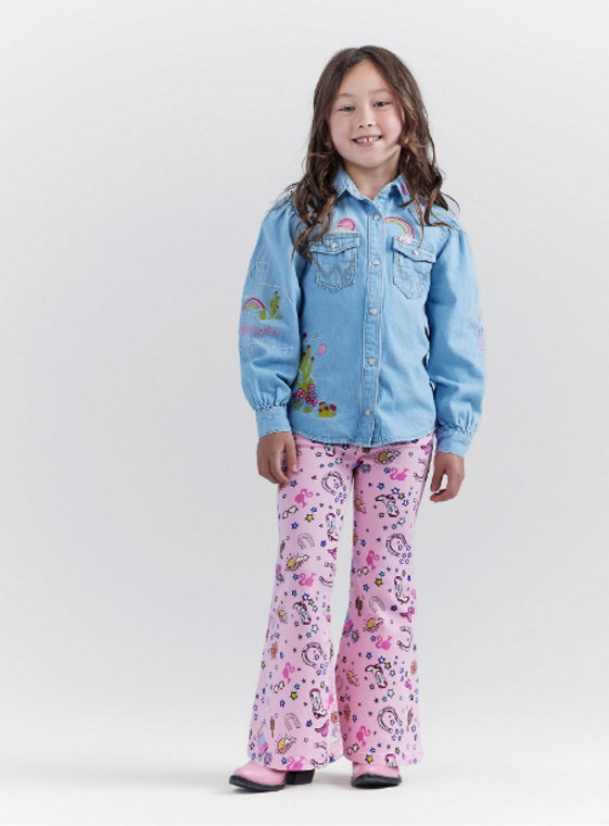 WRANGLER X BARBIE GIRLS FLARE JEANS