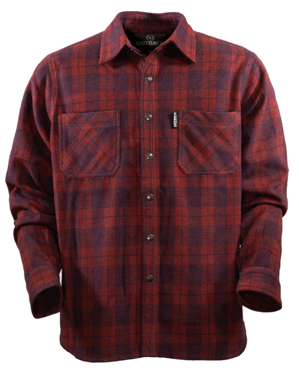 OUTBACK MENS CLYDE BIG SHIRT RED