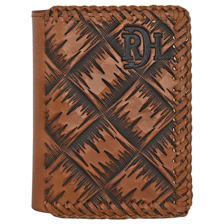 RED DIRT TRIFOLD WALLET XL BASKETWEAVE