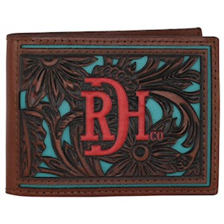 RED DIRT BIFOLD WALLET TURQUOISE INLAY