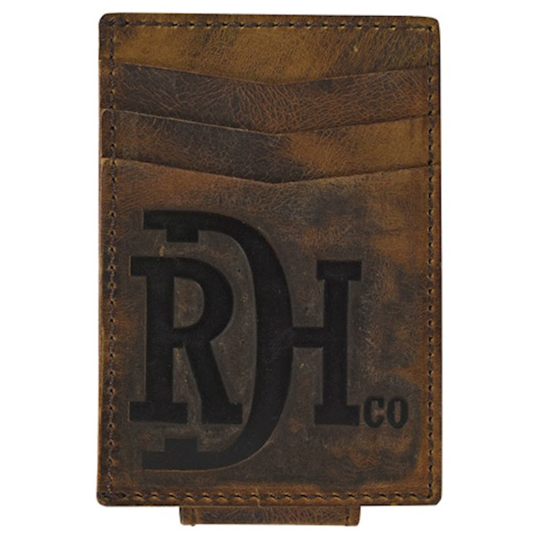 RED DIRT CARD CASE DISTRESSED LEATHER