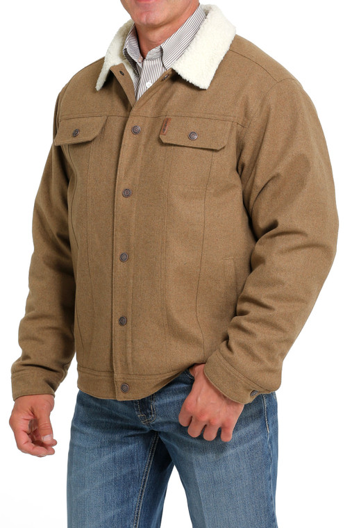 CINCH MEN'S CONCEAL CARRY TRUCKER JACKET BROWN