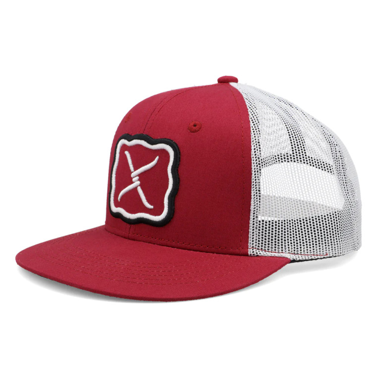 TWISTED X CAP RED/WHITE HAT