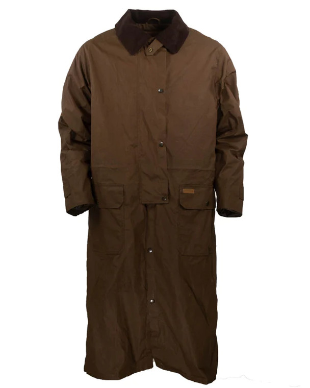 OUTBACK TRADING MENS WAXED COTTON COAT BRONZE