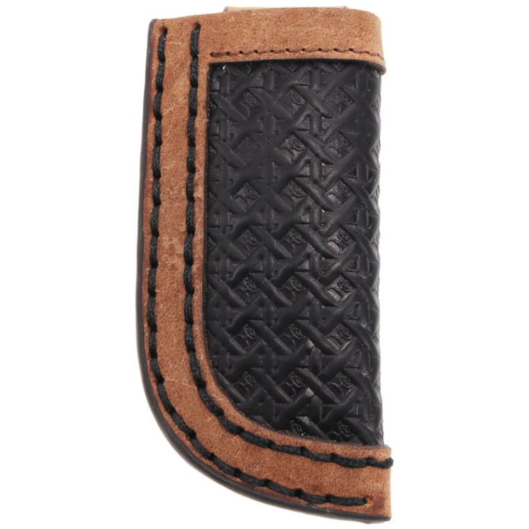 HOOEY "HANDS UP BASKET WEAVE" ORIGINAL HOOEY KNIFE SHEATH BLACK/TAN