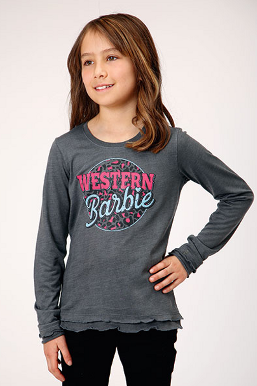 ROPER WESTERN BARBIE GIRLS LONG SLEEVE TEE