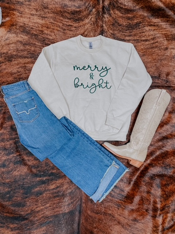 MERRY & BRIGHT CREWNECK