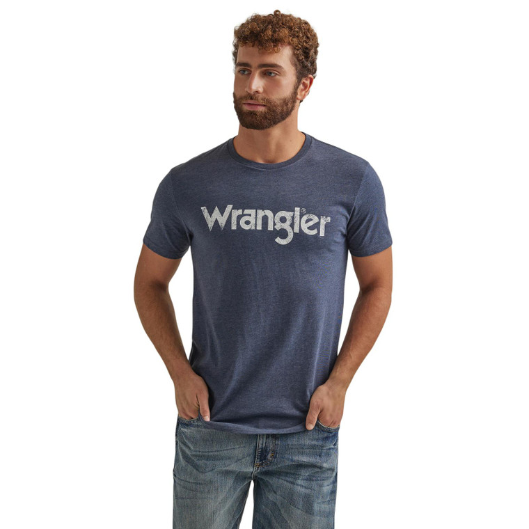 WRANGLER NAVY HEATHER TEE