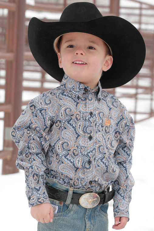 CINCH MTW7061336 TODDLER PAISLEY BUTTON UP