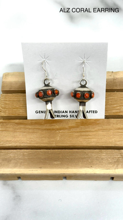 AUTHENTIC CORAL EARRING