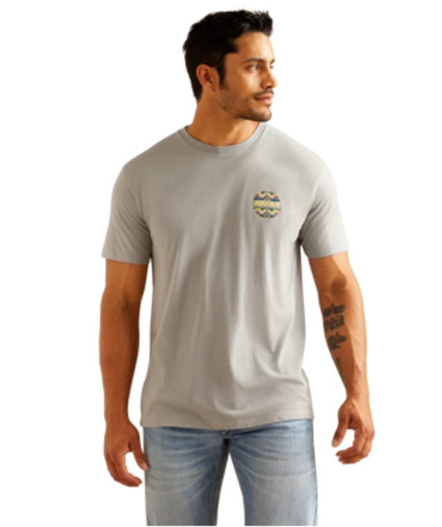 ARIAT MENS SS WESTERN GEO TEE 