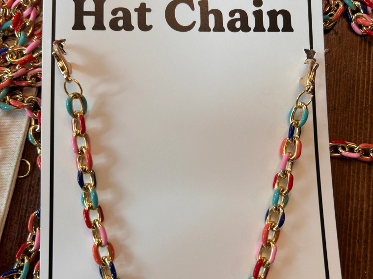 CHUNKY COLORFUL DIPPED GOLD TRUCKER CHAIN