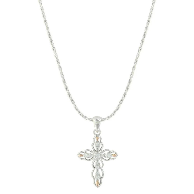 MONTANA AGAINST THE LIGHT CROSS NECKLACE