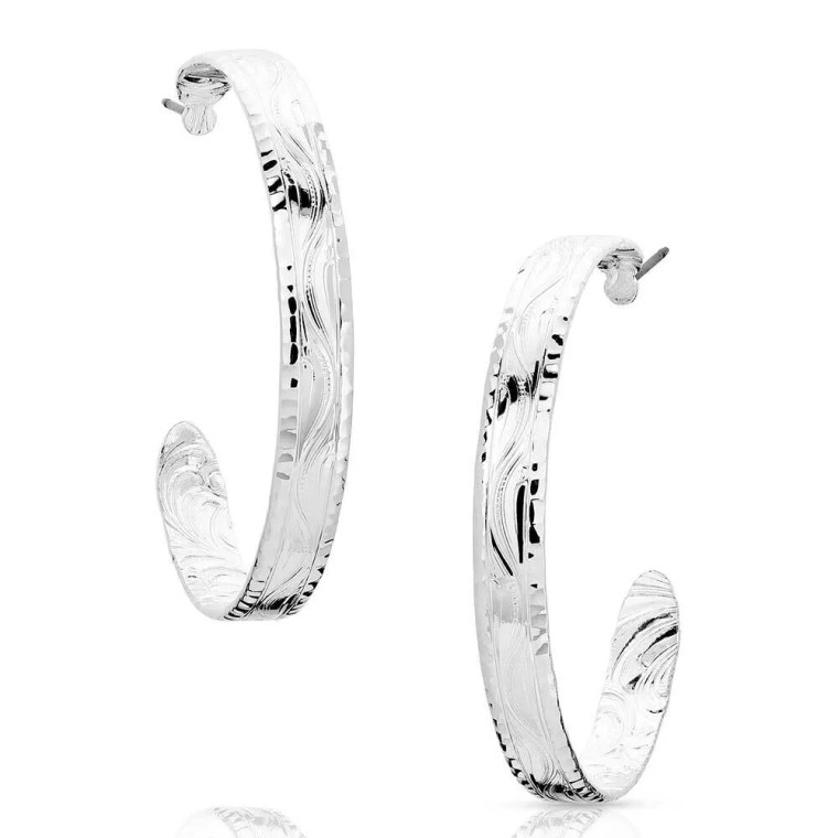 MONTANA SILVERSMITHS TIMELESS ELEGANCE HOOP EARRINGS