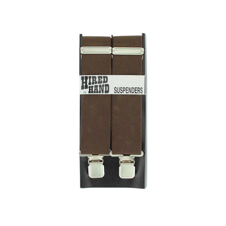 NOCONA HIRED HAND BROWN SUSPENDERS 