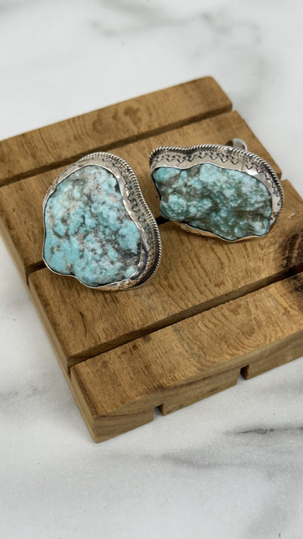 PAIGE WALLACE TURQUOISE NUGFET ADJUSTABLE RING