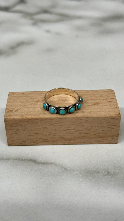 PAIGE WALLACE TURQUOISE DOTS RINGS