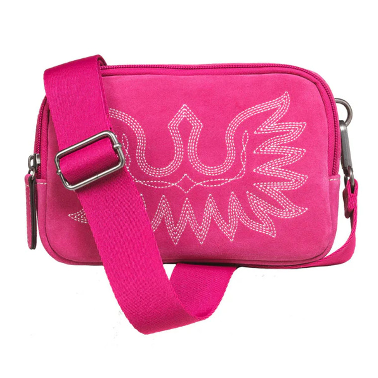 ARIAT WOMEN'S CASANOVA BELT BAG IN HOT PINK