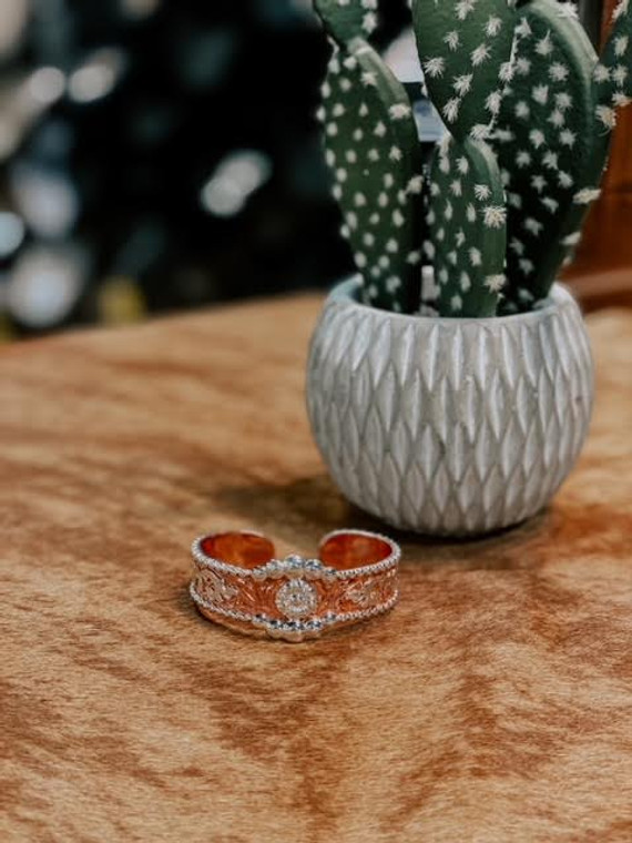 COPPER AND SILVER CUFF