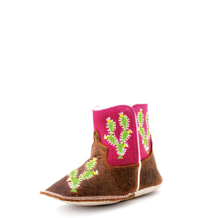 AB PRICKLED PINK BABY BEAN BOOTS