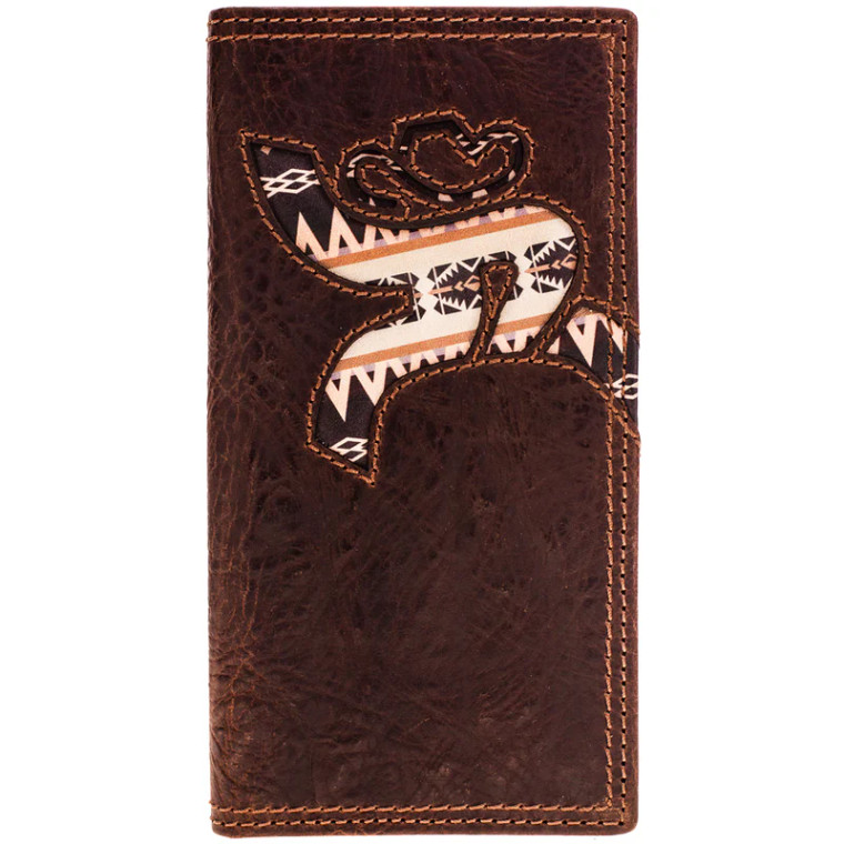 HOOEY TRAP BROWN/AZTEC ROUGHY RODEO WALLET