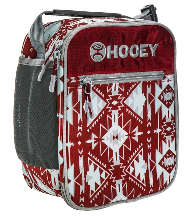 HOOEY AZTEC BURGUNDY LUNCHBOX